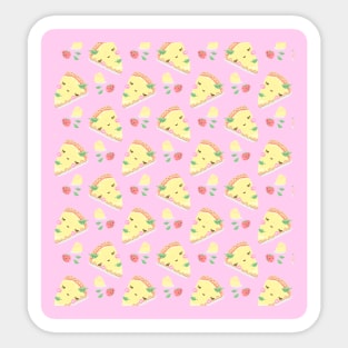 cute pizza rosa Sticker